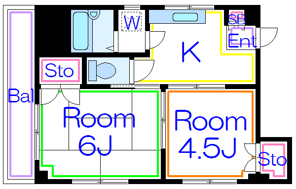 慶ハイム      間取り図