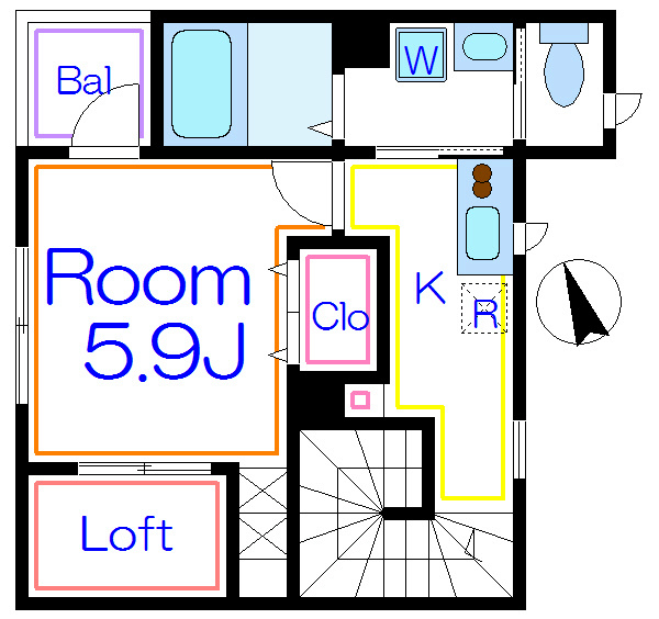 ソレイユ西新井  間取り図