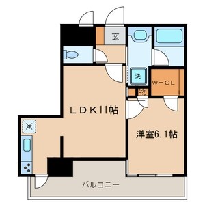 モリス日暮里駅前 間取り図