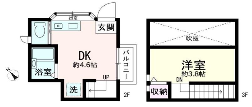 KYコーポ  間取り