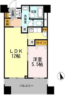 カスタリア荒川 間取り図