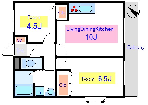 プレステージ新井 間取り図