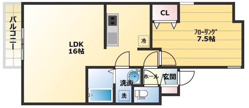 アルファコート平井 間取り図