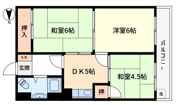 ラインズマンション三宿 間取り図