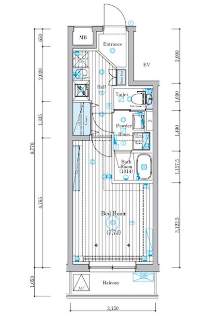 ミライズ五反野 間取り図