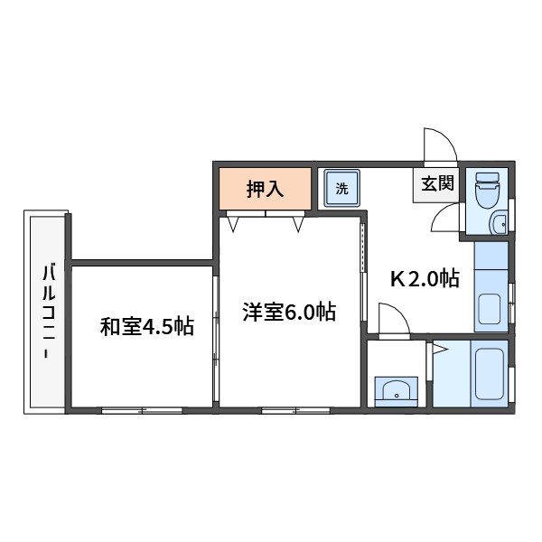 高砂マンション   間取り