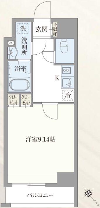 ベルエスパス箱崎  間取り