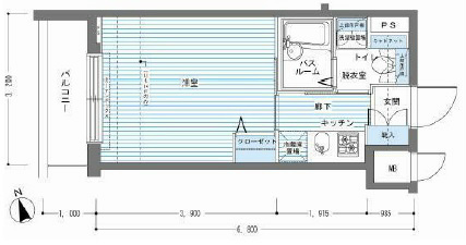 レジディア銀座東 間取り図