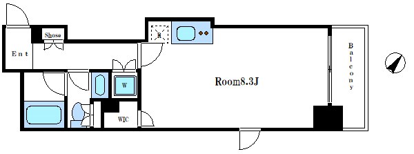 レジディア月島Ⅱ 間取り図