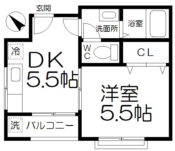 岩谷アパート 間取り図