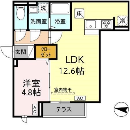 グラナーデ西亀有 間取り図