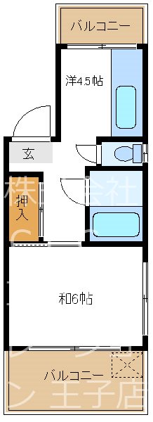 松前ハイツ   間取り図