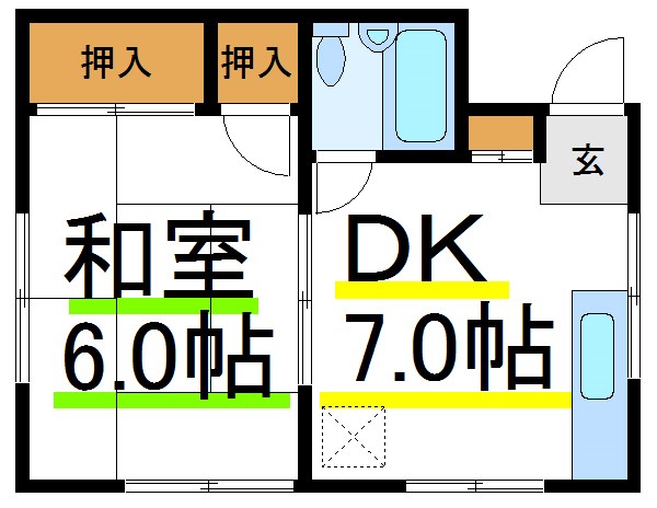 長井ハイツ   間取り