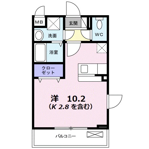 リバーパークK 間取り図