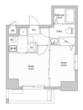 アーバハイツ六町2号館  間取り図