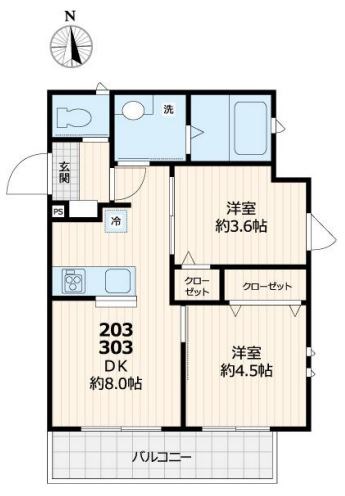 サクラブルーム  間取り図