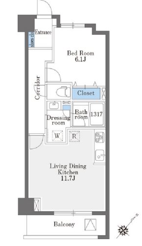 La　Douceur巣鴨West  間取り図