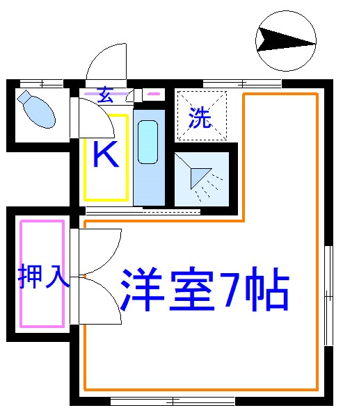 豊荘  間取り図