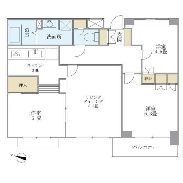 ララミー倉田  間取り図