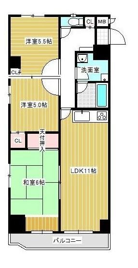 グランコスモU 間取り図