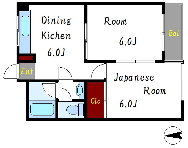 サンベール 間取り図