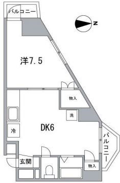 クレストパレス荒川 間取り