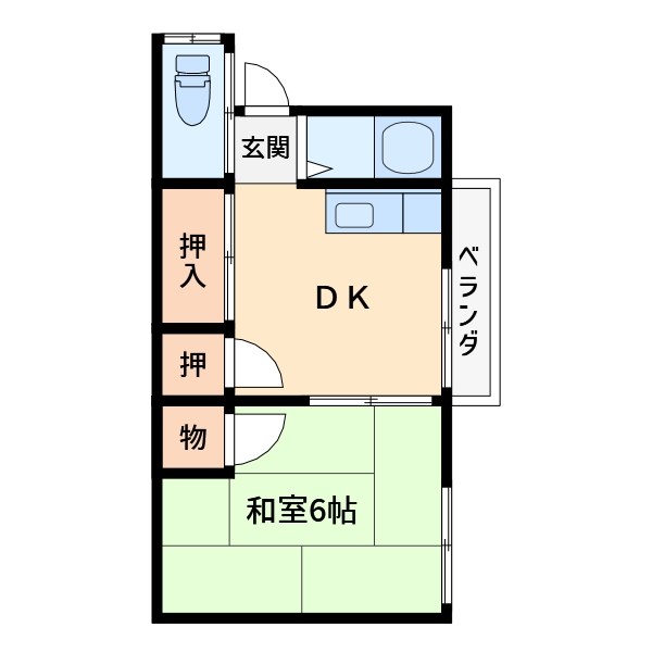 小杉荘 間取り図