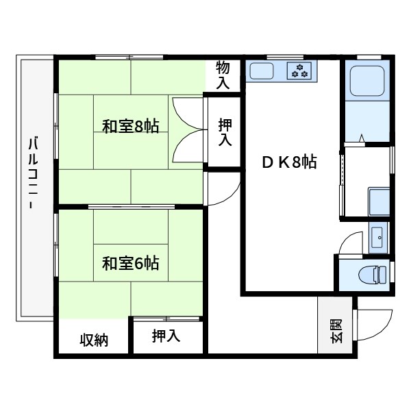 菅原橋スカイマンション 間取り図