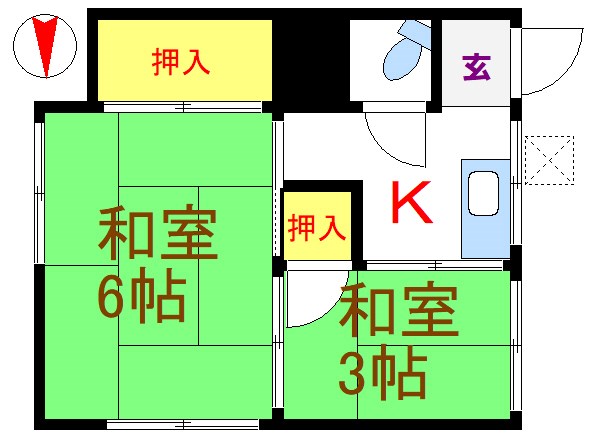 鈴木荘  間取り図