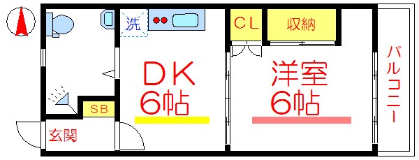 セントラルマンション 間取り図