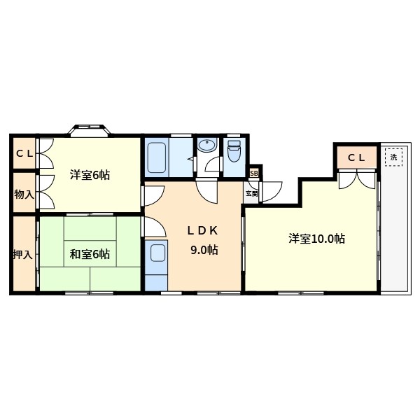 アスナロ北綾瀬 間取り図