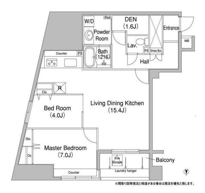 コンフォリア銀座EAST 間取り図