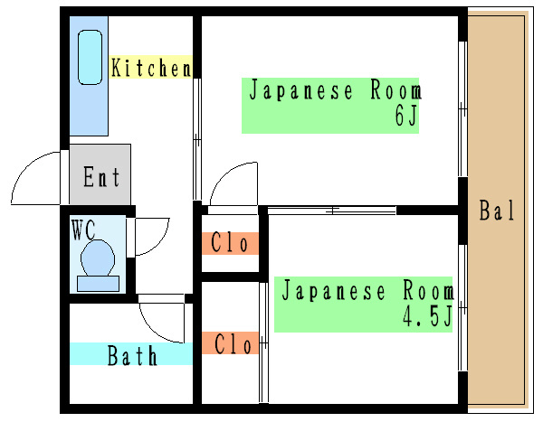 青山マンション  間取り図