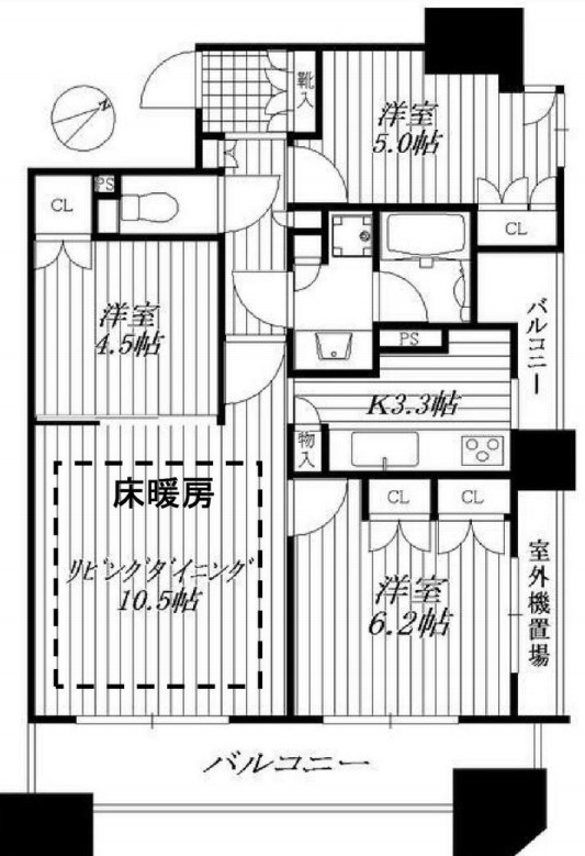 サンクタス1010タワー 間取り図