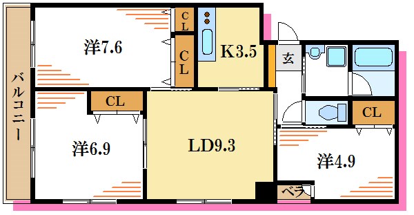 スクエア瑞江 間取り