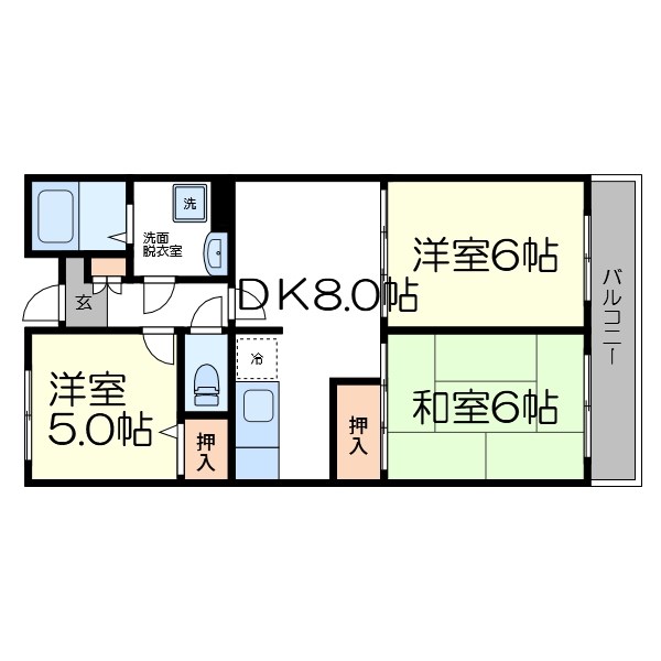 シャルマン北葛西B棟 間取り