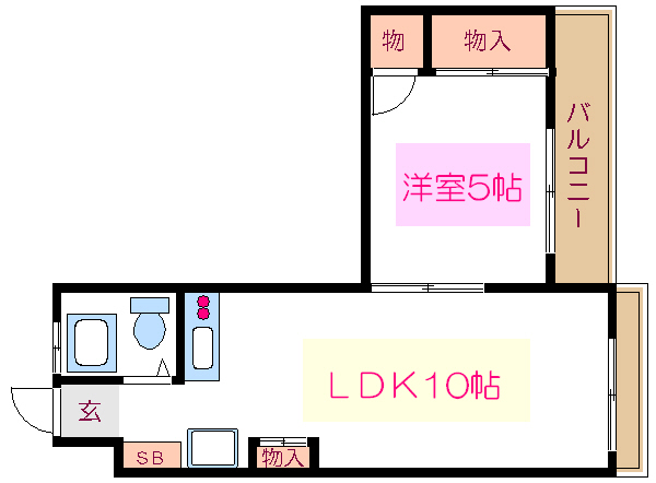 コーポ篠原 間取り図