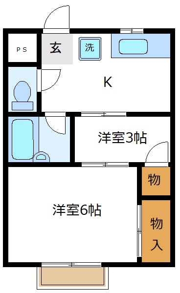 ニューハイツ四ツ木 間取り図