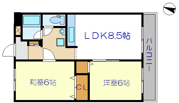 伊東ビル若松レジデンス 間取り図