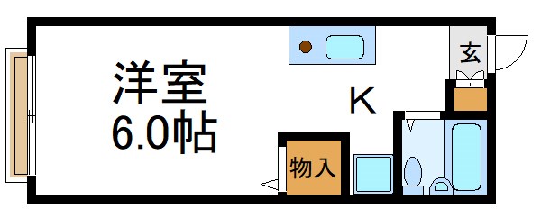 ベルコーポB 間取り図