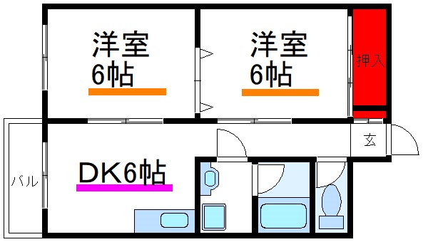 メゾン・クレール 302号室 間取り