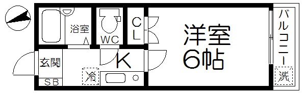 辰巳ハイツ 203号室 間取り