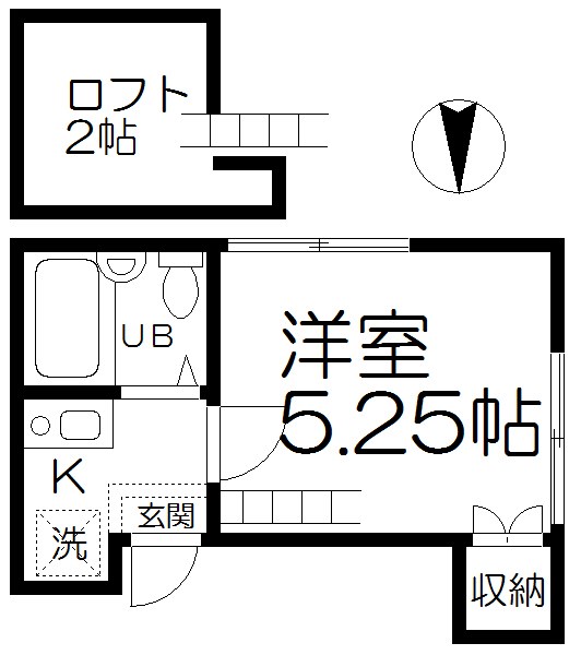 スターハイツ 201号室 間取り