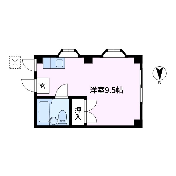 ハイム高野  301号室 間取り