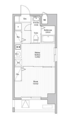 ペアパレス六町2号館 間取り図