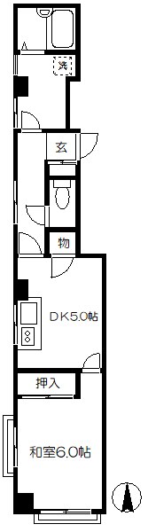 第二久松マンション 303号室 間取り