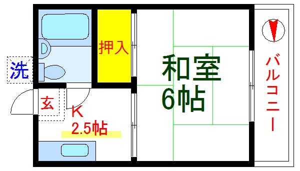 シティハイムウメジマⅡ 間取り図