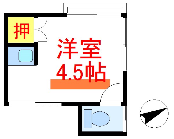 坂本荘        202号室 間取り