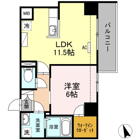 ブリスキューブ   間取り図