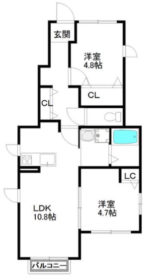 ル・パルクコート 間取り図